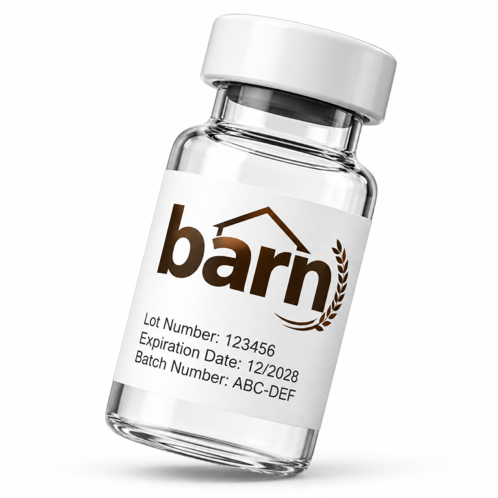Barn Peptides research vial